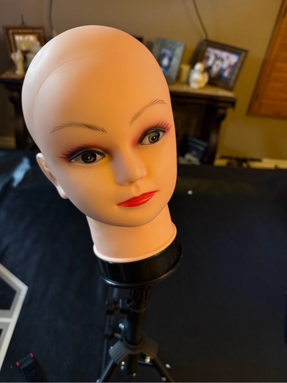 Practice Styling Mannequin Head for Women Hair - Unbranded Peach